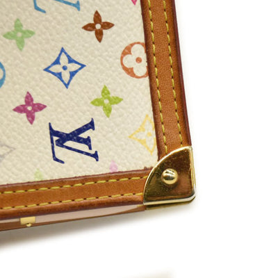 Louis Vuitton  Monogram Muakami Small Ring Agenda Cover White with Pen  CA0036