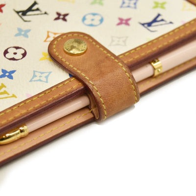 Louis Vuitton  Monogram Muakami Small Ring Agenda Cover White with Pen  CA0036