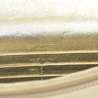 $1490 Saint Laurent Leather Evening Bag