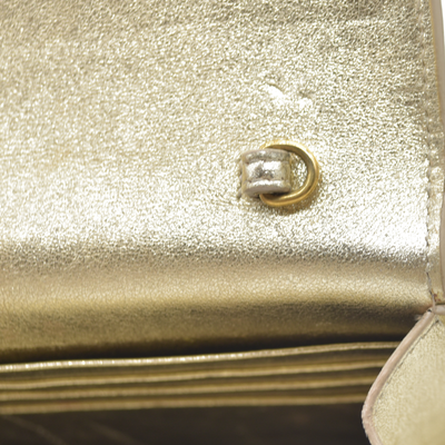 $1490 Saint Laurent Leather Evening Bag