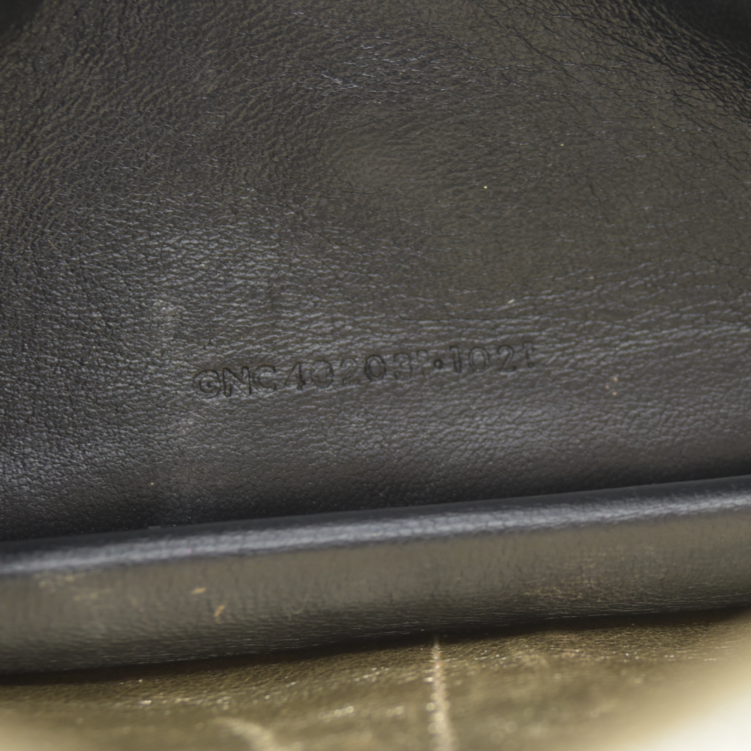 $1490 Saint Laurent Leather Evening Bag