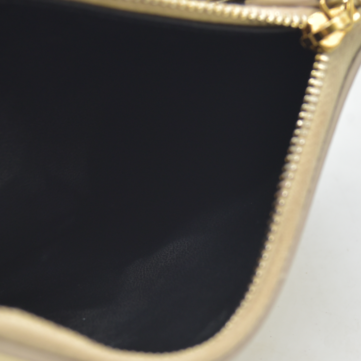 $1490 Saint Laurent Leather Evening Bag
