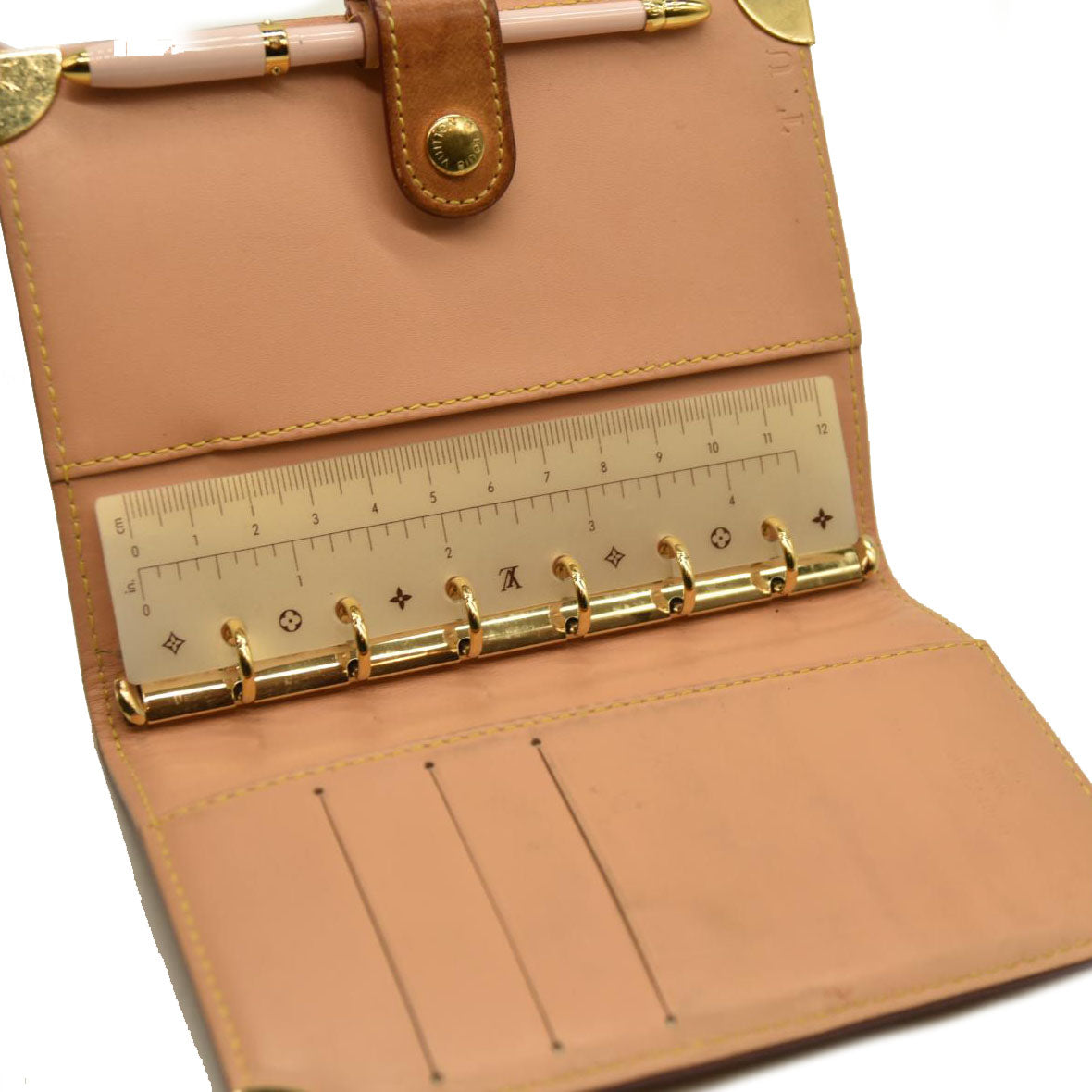 Louis Vuitton  Monogram Muakami Small Ring Agenda Cover White with Pen  CA0036