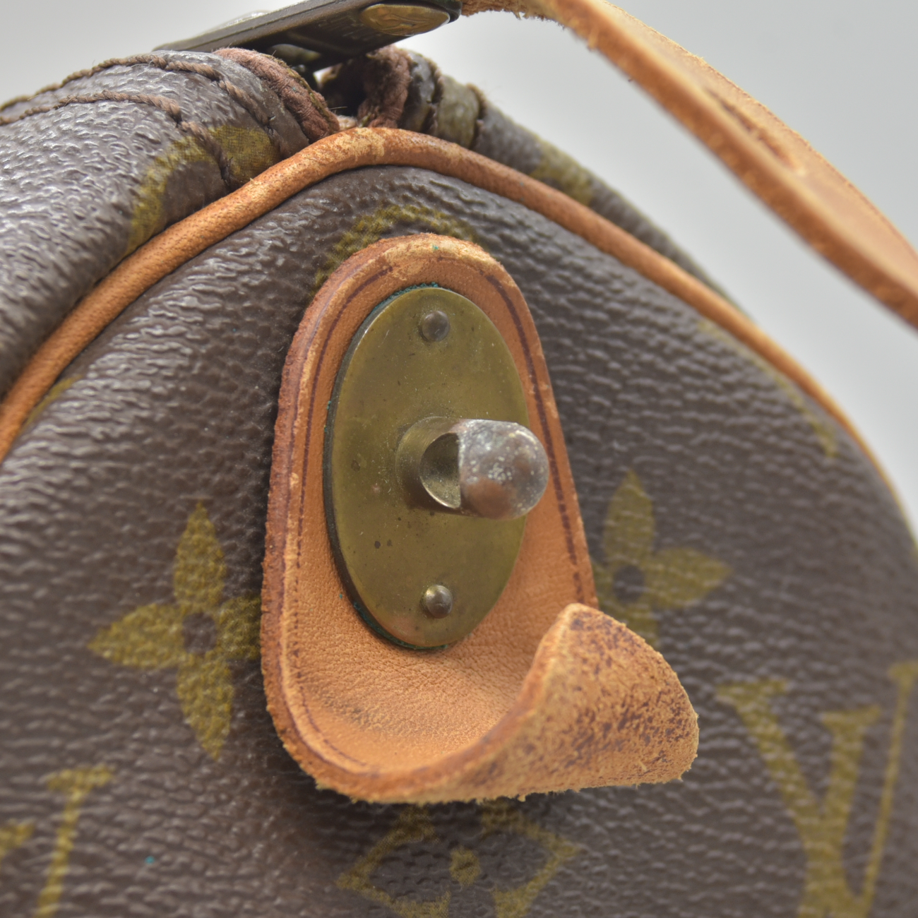 $1420 1988 Louis Vuitton LV Boston Bag Keepall 45 Brown Monogram SA822