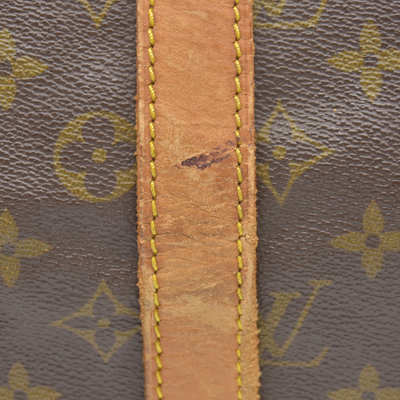 $1420 1988 Louis Vuitton LV Boston Bag Keepall 45 Brown Monogram SA822