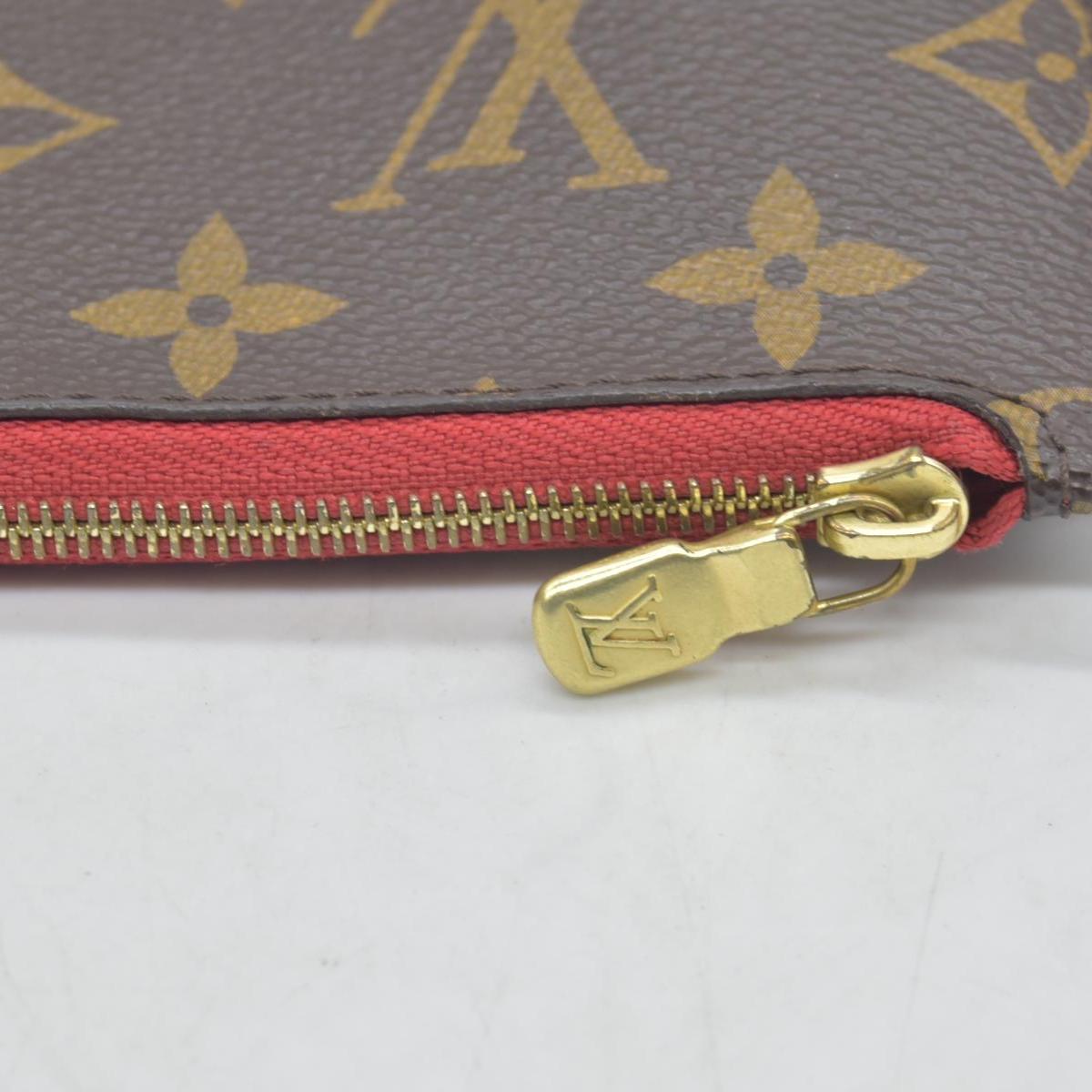$600 Louis Vuitton Monogram Neverfull MM Cherry Pochette AR1122