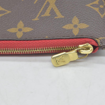 $600 Louis Vuitton Monogram Neverfull MM Cherry Pochette AR1122