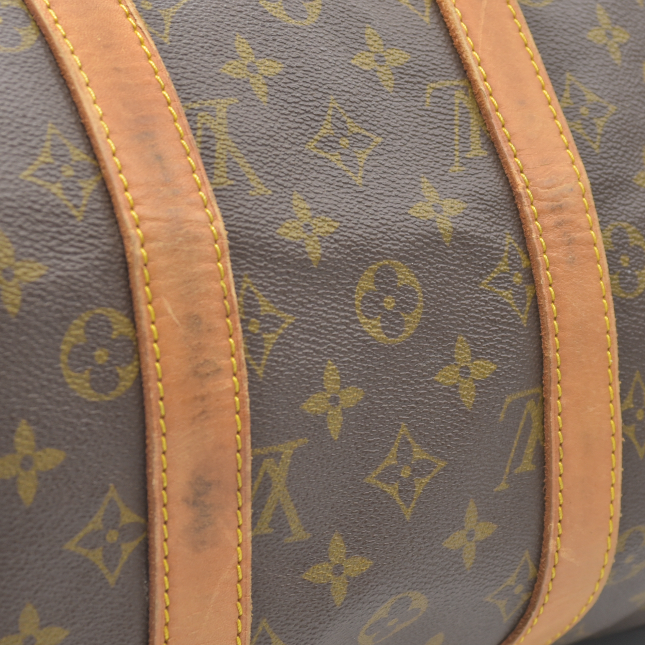 $1420 1988 Louis Vuitton LV Boston Bag Keepall 45 Brown Monogram SA822