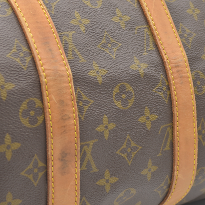 $1420 1988 Louis Vuitton LV Boston Bag Keepall 45 Brown Monogram SA822