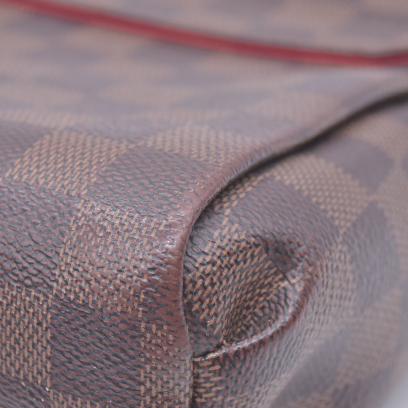 $1960 2020 LOUIS VUITTON Damier Ebene Croisette Top Handle Crossbody Bag Brown FL1210
