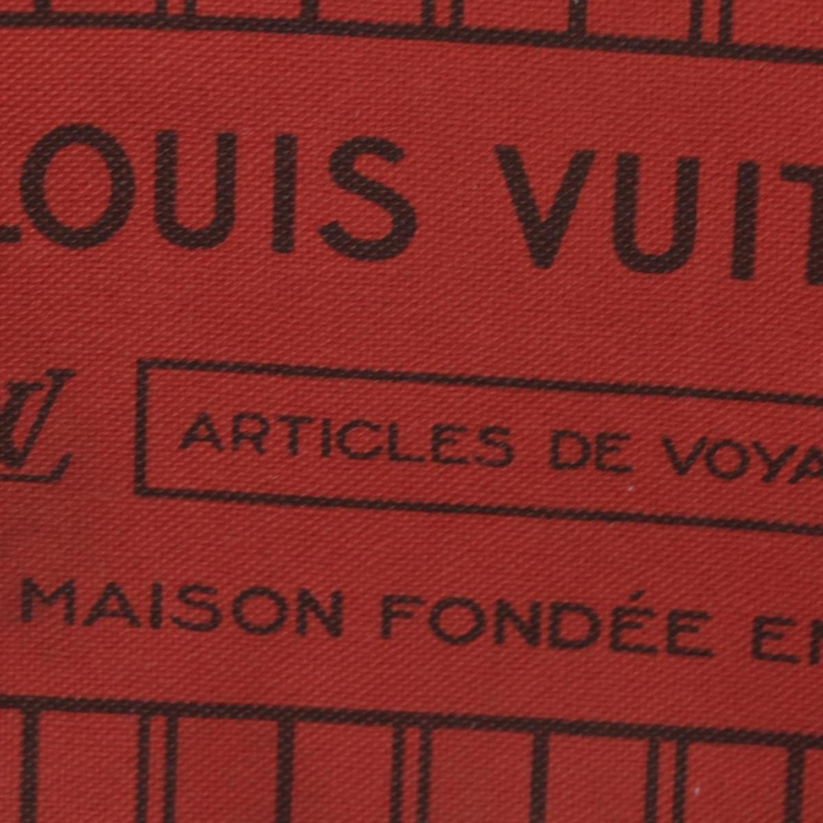 $2170 Louis Vuitton Monogram Neverfull MM Cherry AR1122