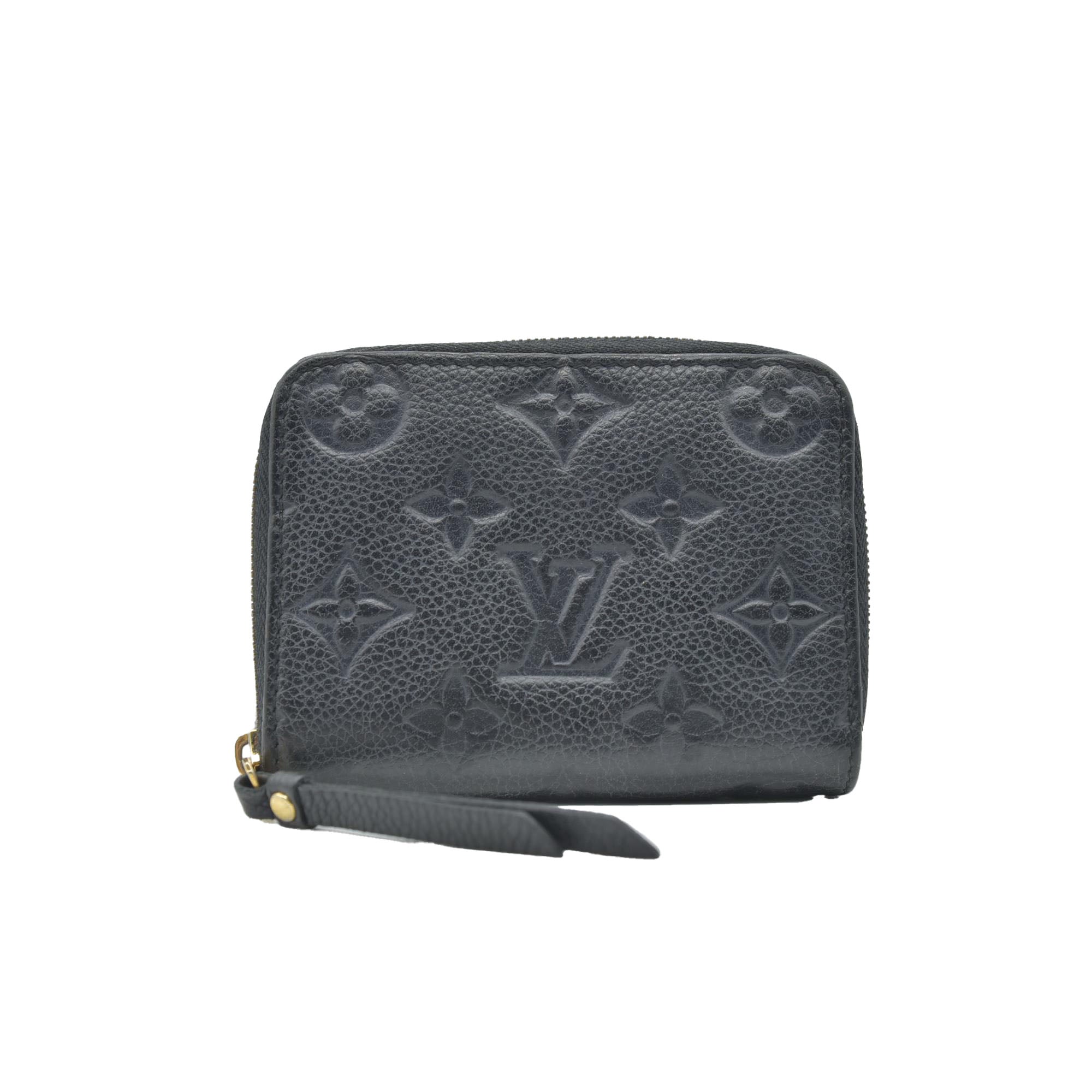 $760 2015 Louis Vuitton Monogram Empreinte Zippy Zip Around Wallet Coin Purse TS0155