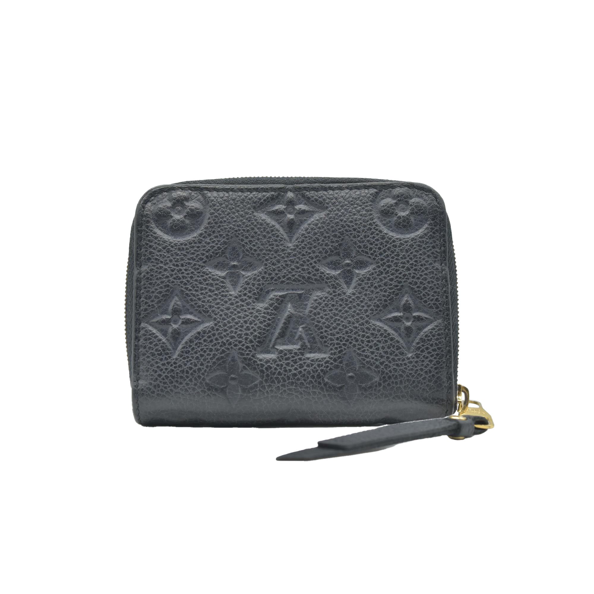 $760 2015 Louis Vuitton Monogram Empreinte Zippy Zip Around Wallet Coin Purse TS0155
