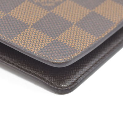 $755 Louis Vuitton Damier Ebene Medium Ring Agenda Cover Consignment NL SP0022 2002