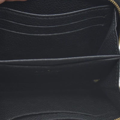 $760 2015 Louis Vuitton Monogram Empreinte Zippy Zip Around Wallet Coin Purse TS0155