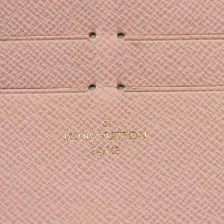 MI3158 LOUIS VUITTON Damier Azur Pochette Felicie Chain Wallet Rose Ballerine