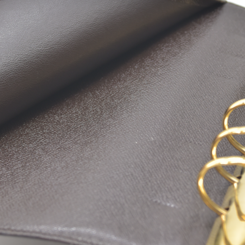 $755 Louis Vuitton Damier Ebene Medium Ring Agenda Cover Consignment NL SP0022 2002