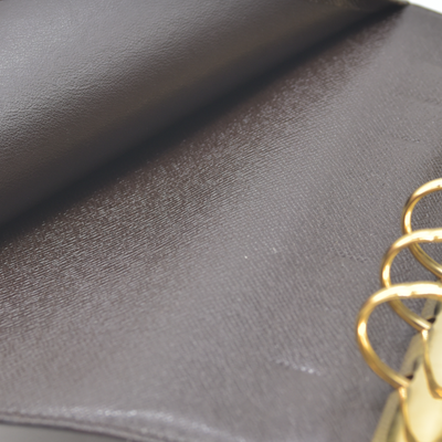 $755 Louis Vuitton Damier Ebene Medium Ring Agenda Cover Consignment NL SP0022 2002