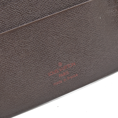 $755 Louis Vuitton Damier Ebene Medium Ring Agenda Cover Consignment NL SP0022 2002