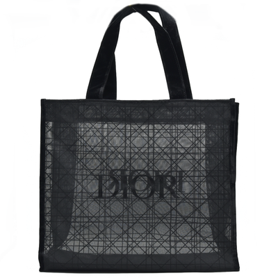 DIOR Beauty Mesh Tote Black Cannage Lace Novelty GWP 2025 New Release 1 of 2