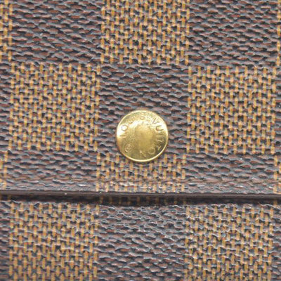 Louis Vuitton Damier Ebene Porte Monnaie Plat Coin Purse