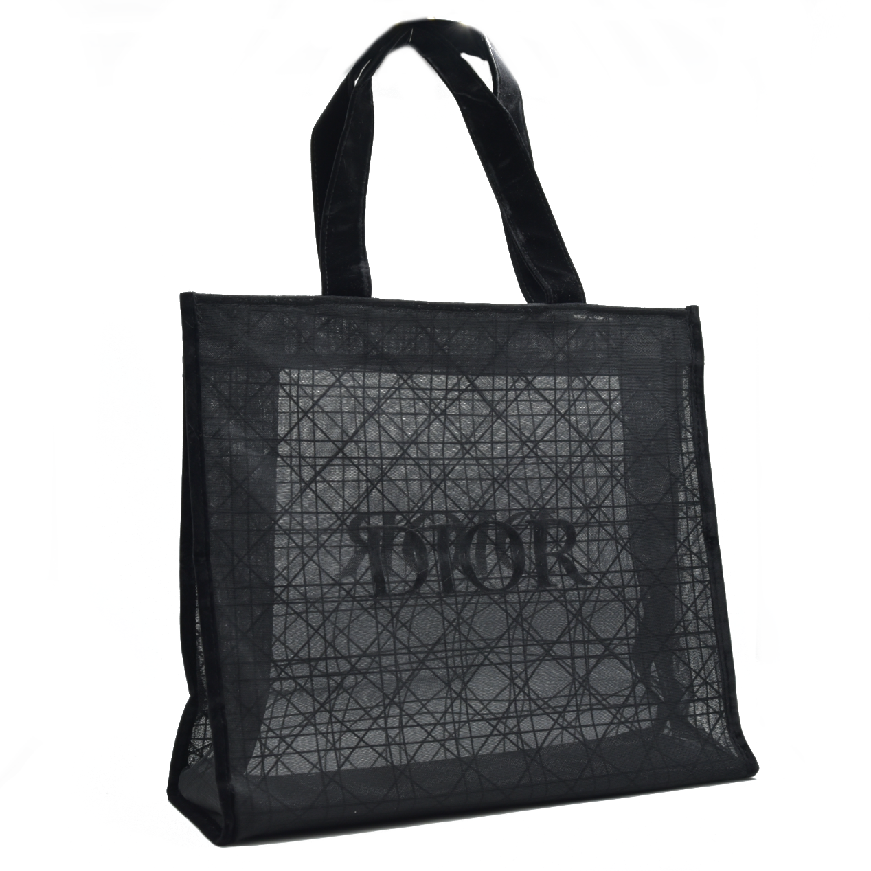 DIOR Beauty Mesh Tote Black Cannage Lace Novelty GWP 2025 New Release 1 of 2