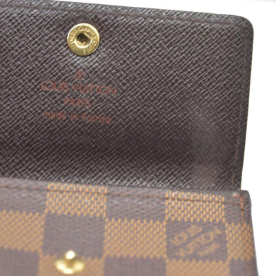 Louis Vuitton Damier Ebene Porte Monnaie Plat Coin Purse
