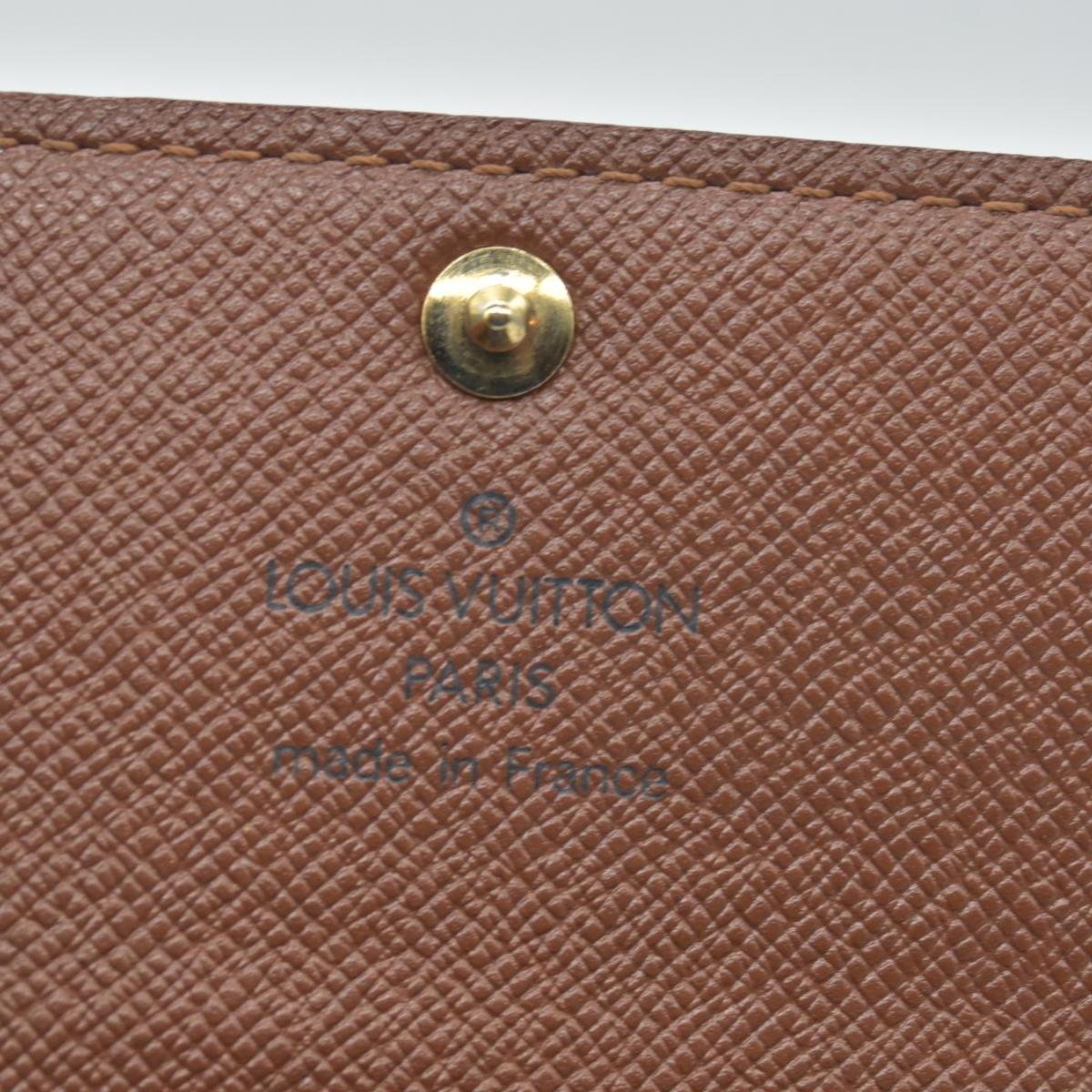 $355 2004 Louis Vuitton Monogram Multicles 6 Ring Key Case Brown CT0074