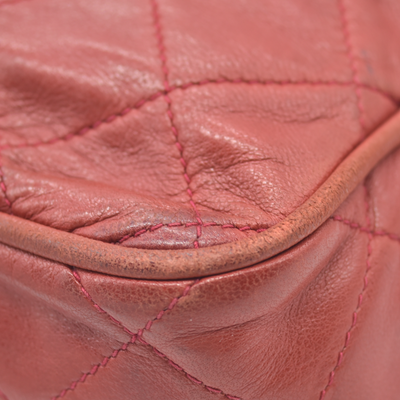 $3850 1986-1988 Chanel Red Lambskin Tassel CC Fringe Camera Bag