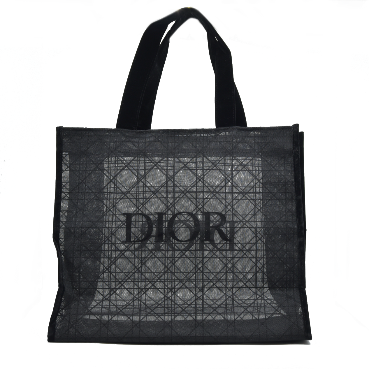 DIOR Beauty Mesh Tote Black Cannage Lace Novelty GWP 2025 New Release 1 of 2