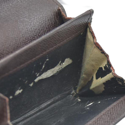 Louis Vuitton Damier Ebene Porte Monnaie Plat Coin Purse