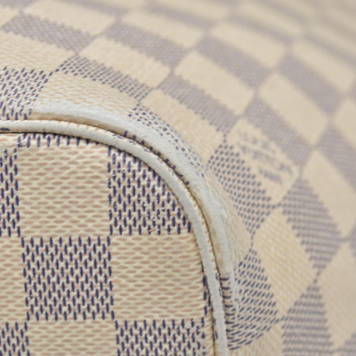 $2500 Louis Vuitton Damier Azur Braided Neverfull MM Tote