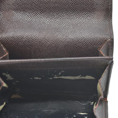 Louis Vuitton Damier Ebene Porte Monnaie Plat Coin Purse