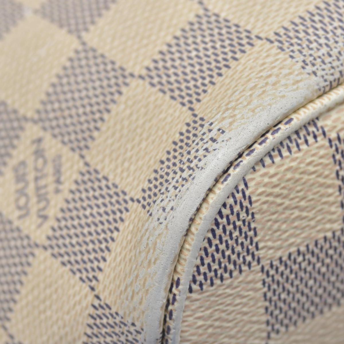 $2500 Louis Vuitton Damier Azur Braided Neverfull MM Tote