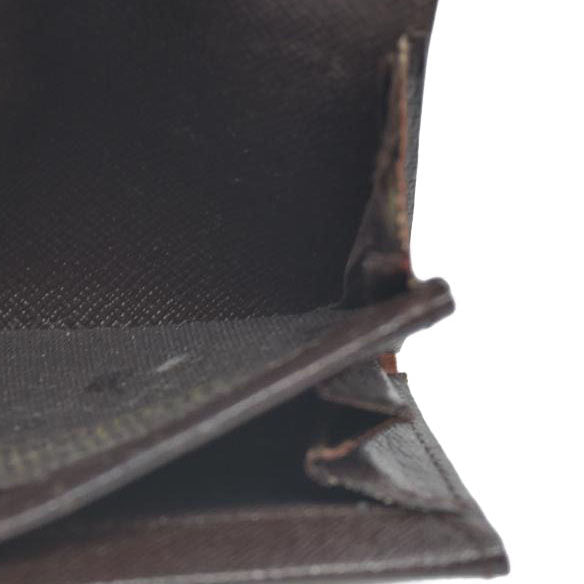 Louis Vuitton Damier Ebene Porte Monnaie Plat Coin Purse