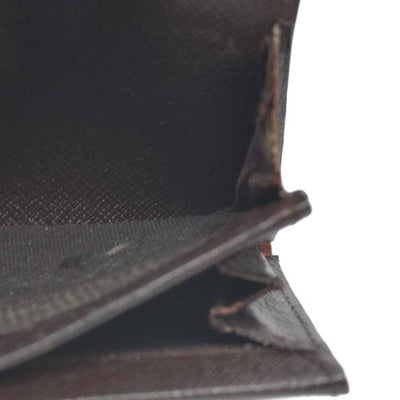 Louis Vuitton Damier Ebene Porte Monnaie Plat Coin Purse