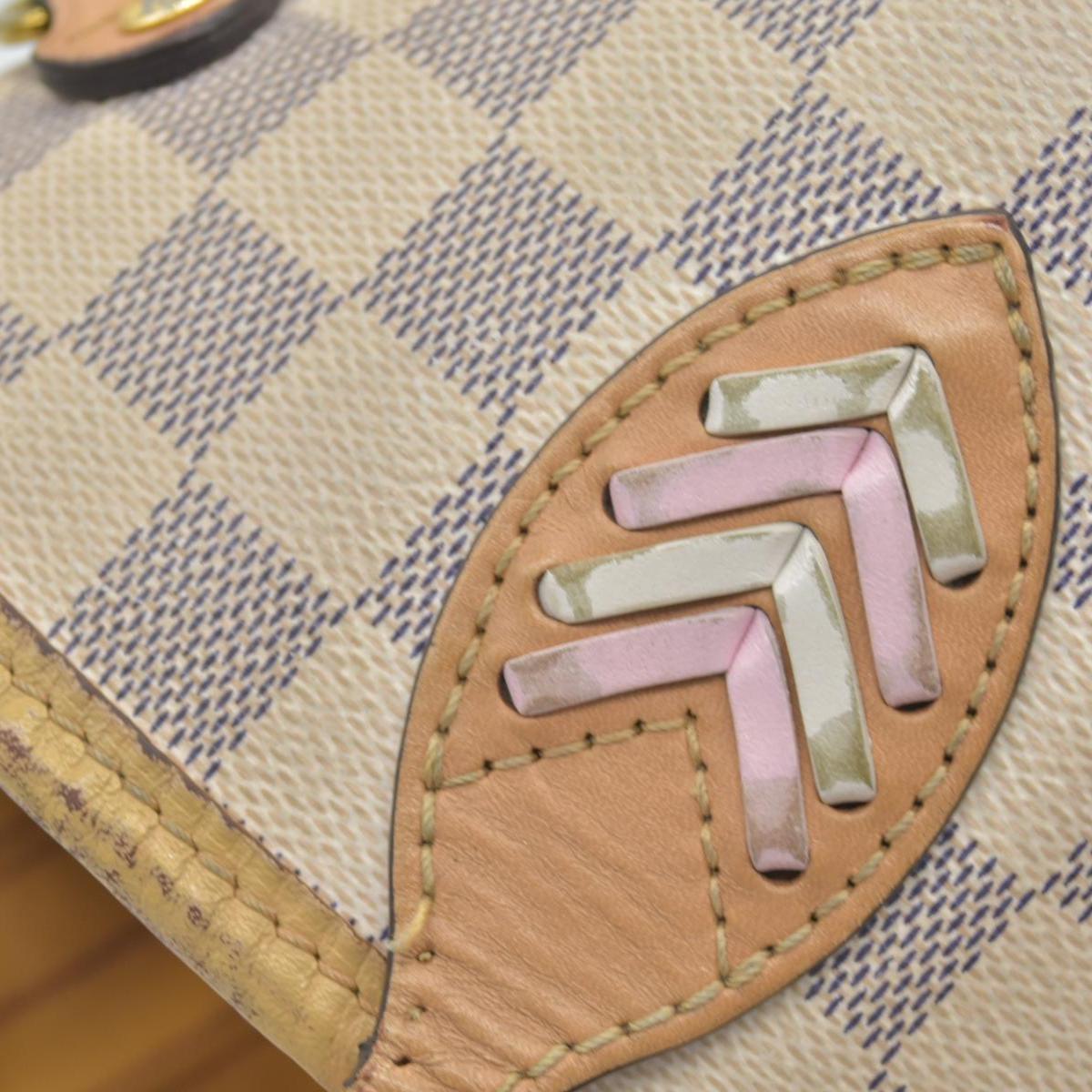 $2500 Louis Vuitton Damier Azur Braided Neverfull MM Tote