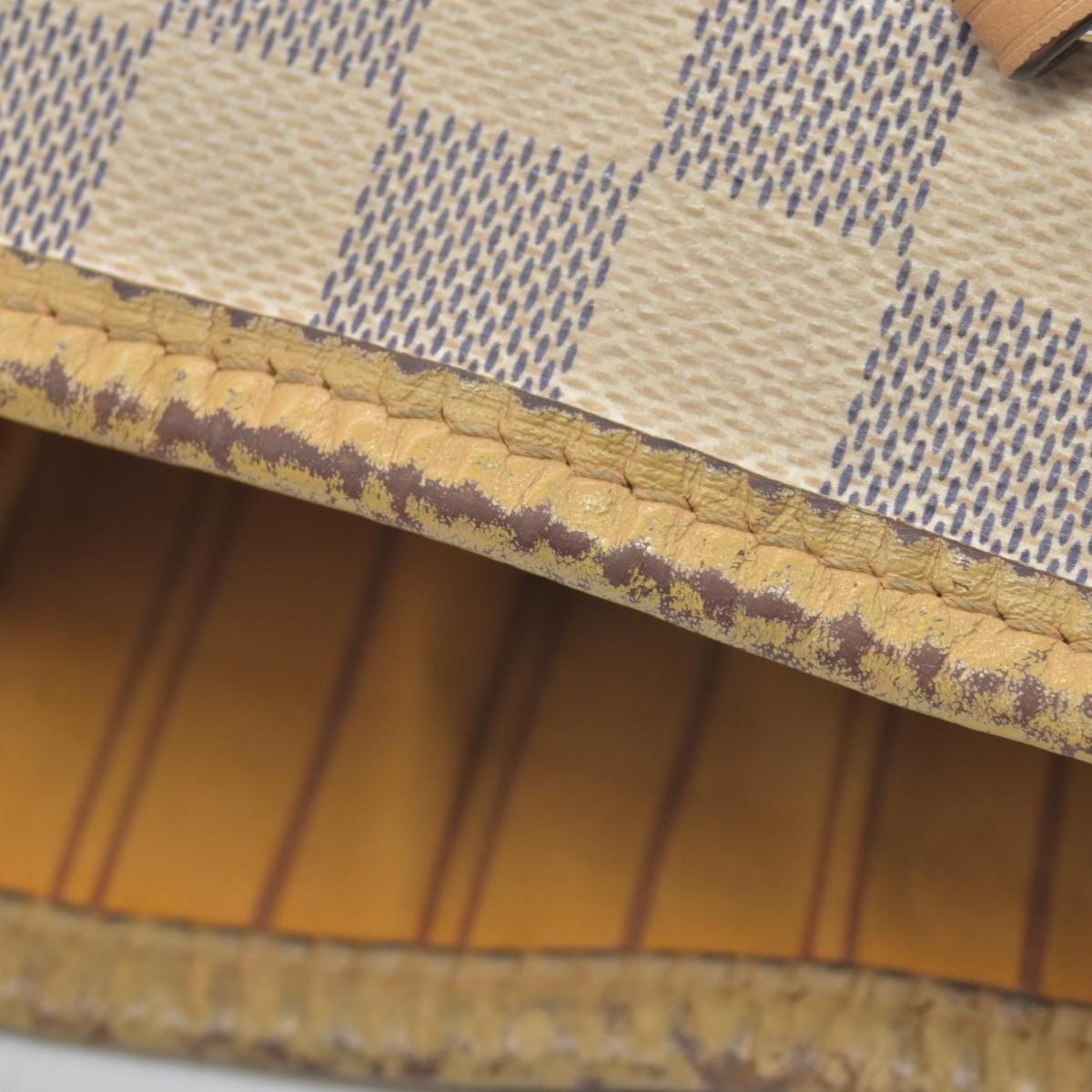 $2500 Louis Vuitton Damier Azur Braided Neverfull MM Tote