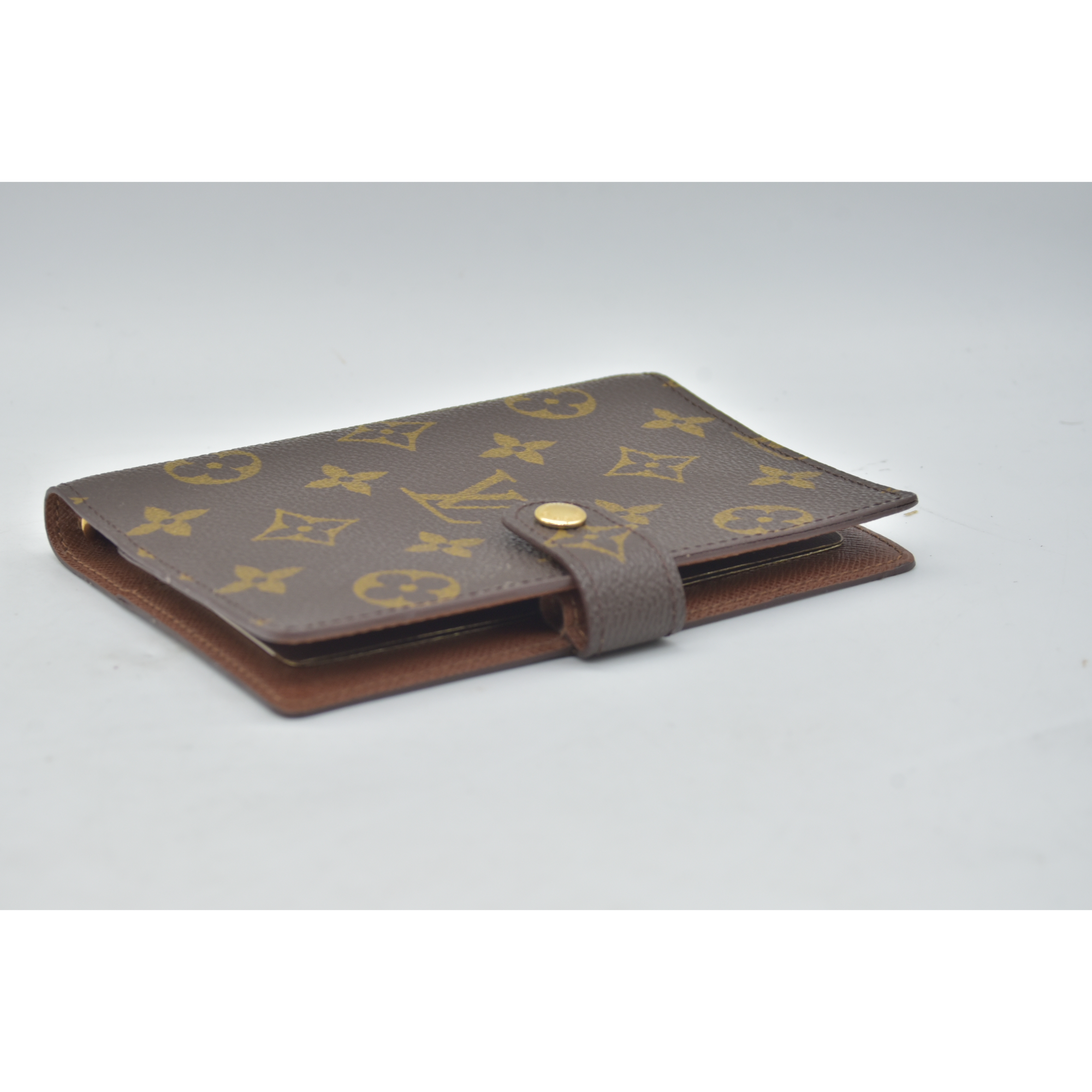 $505 1999 Louis Vuitton Monogram Agenda PM Notebook Cover Brown SP1929
