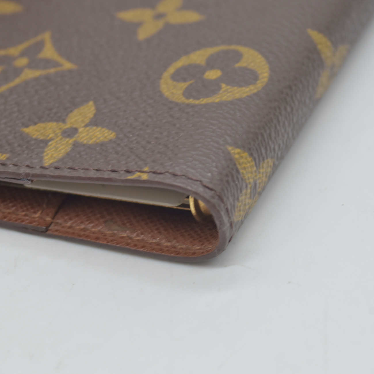$505 1999 Louis Vuitton Monogram Agenda PM Notebook Cover Brown SP1929