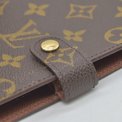 $505 1999 Louis Vuitton Monogram Agenda PM Notebook Cover Brown SP1929