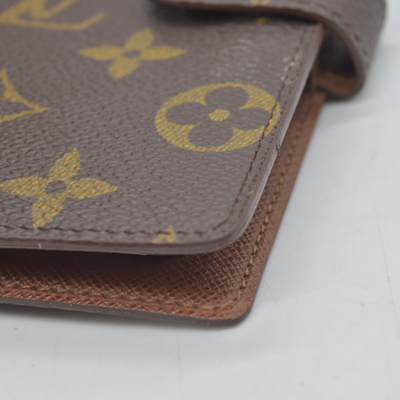 $505 1999 Louis Vuitton Monogram Agenda PM Notebook Cover Brown SP1929