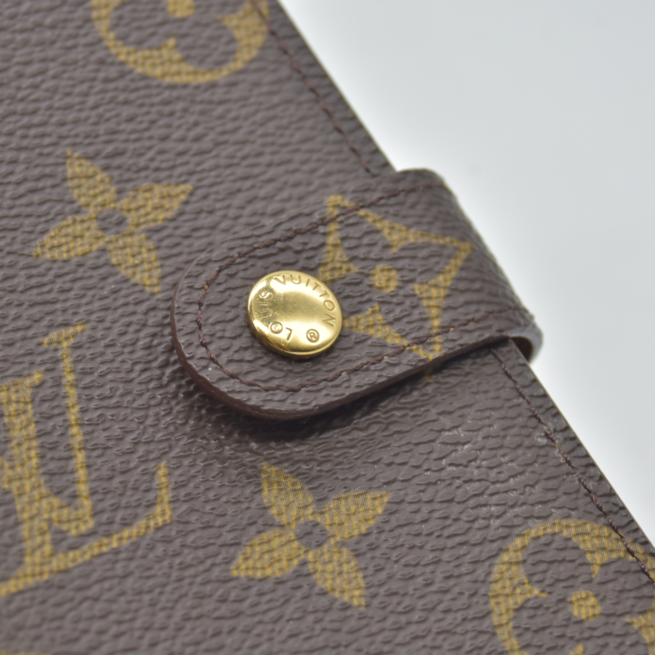 $505 1999 Louis Vuitton Monogram Agenda PM Notebook Cover Brown SP1929