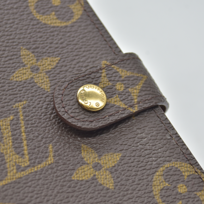 $505 1999 Louis Vuitton Monogram Agenda PM Notebook Cover Brown SP1929