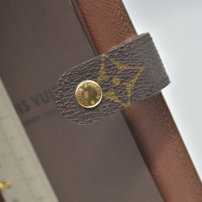 $505 1999 Louis Vuitton Monogram Agenda PM Notebook Cover Brown SP1929