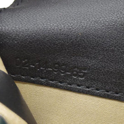 $470 Chloe Ribbon Leather Long Bifold Wallet Purse Black CONSIGNMENT 10020945