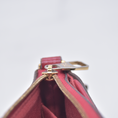 $1130 2015 Louis Vuitton Monogram Pallas Clutch Cherry CA5125