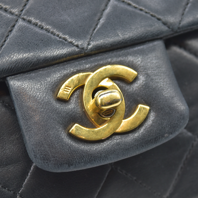 $11300 Chanel 1990-1991 Vintage Jumbo Single Flap Bag - 24K Gold Plated Hardware