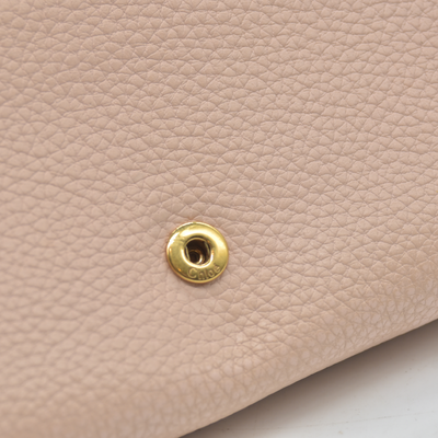 $525 2018 Chloe Indy Leather Long Bifold Wallet Purse Pink