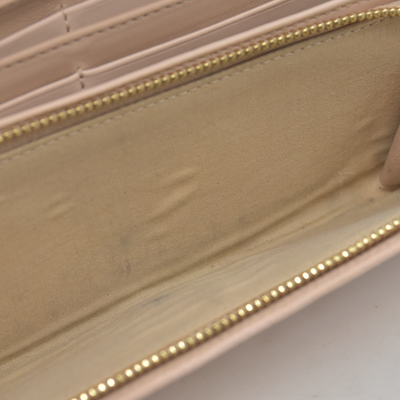 $525 2018 Chloe Indy Leather Long Bifold Wallet Purse Pink